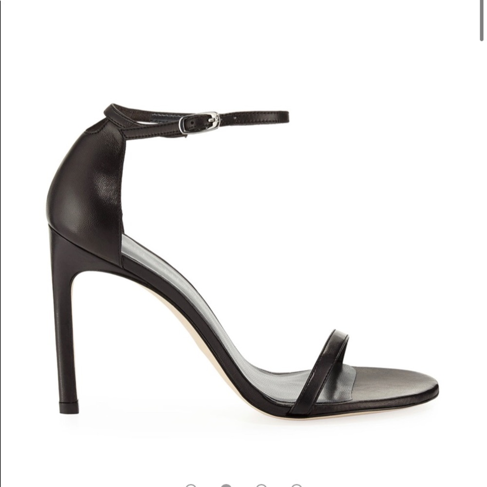 stuart Weitzman black nudistsong sandals size 9